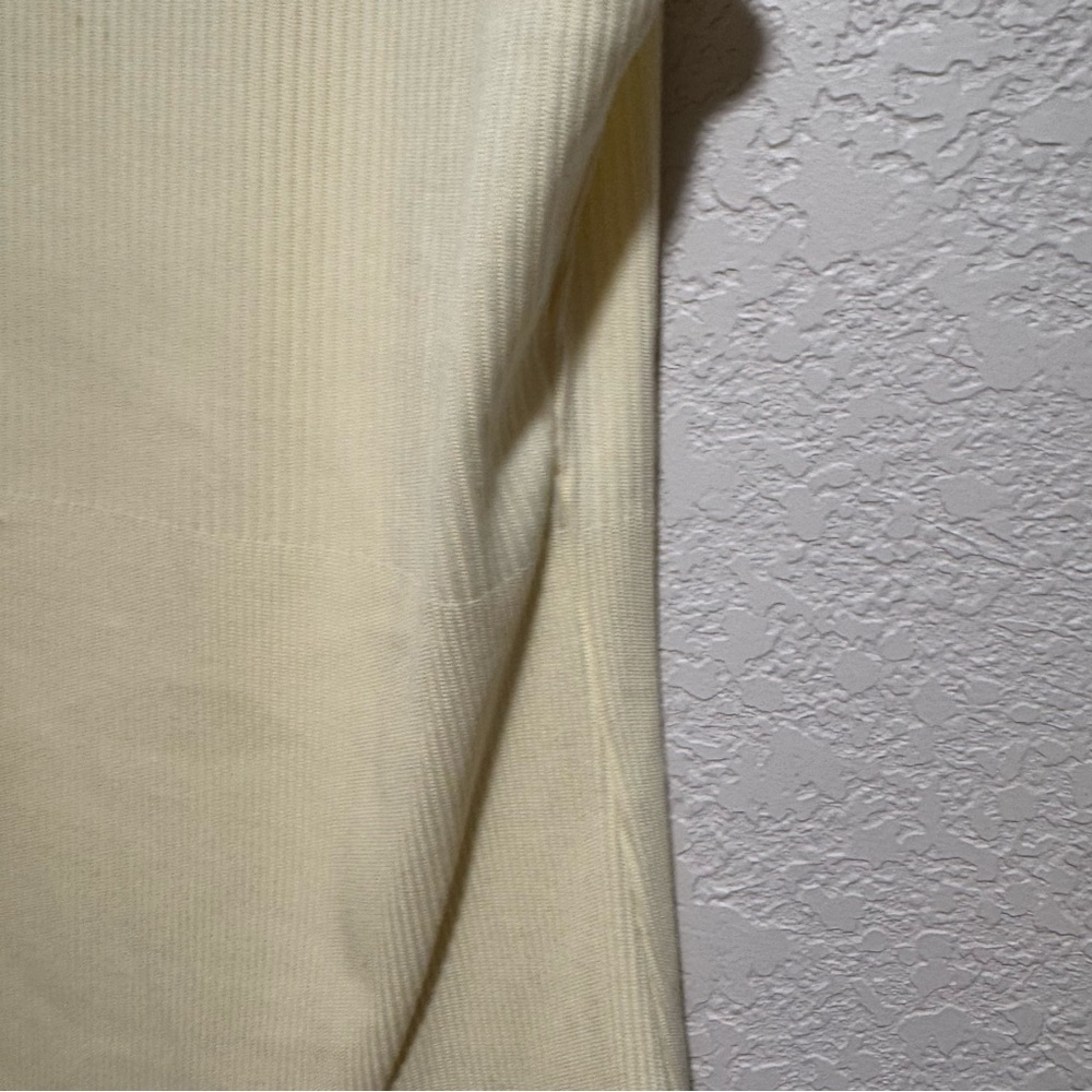 Talbots Cream Ribbed Tank Top - Picture 5 of 6